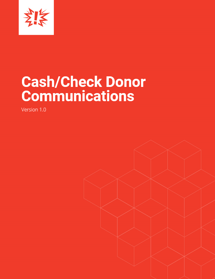 Communicating with Your Cash / Check Donors