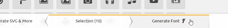 'Generate Font' button