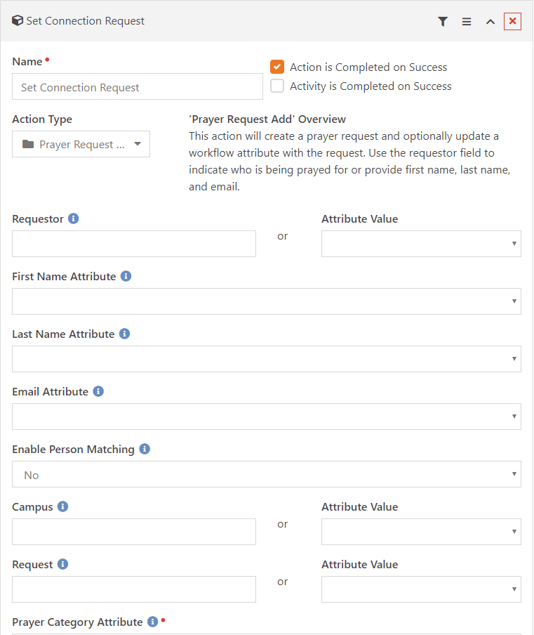 Prayer Workflow Action