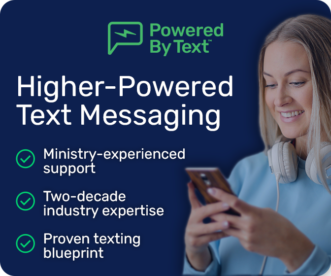 Ministry by Text Advertisement