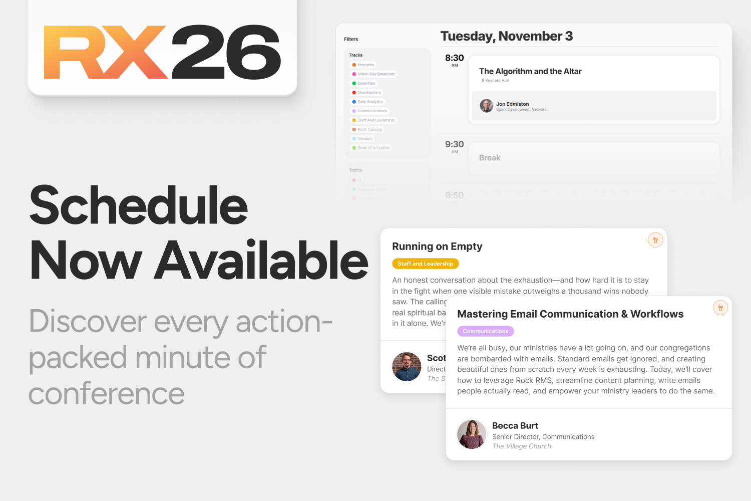 RX26 Schedule