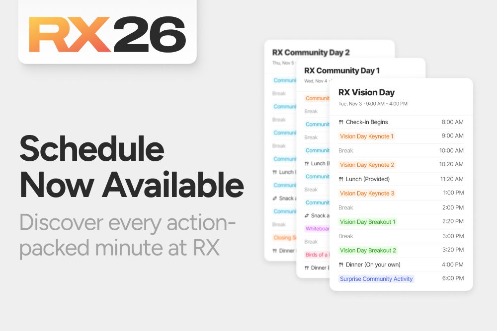 RX26 Schedule